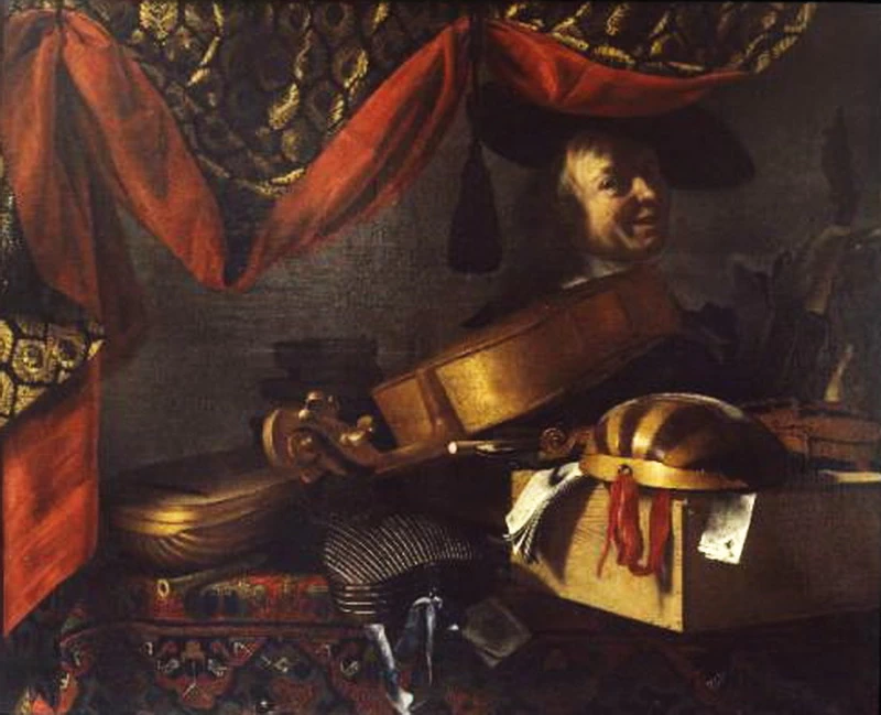 Strumenti musicali con ritratto - Accademia Brera